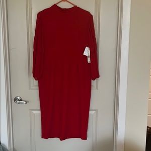 Midi Red Dress